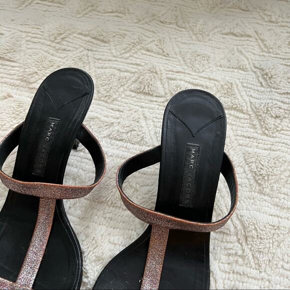 Marc Jacobs Y2K Heeled Glitter Strappy Sandals - Picture 4 of 8